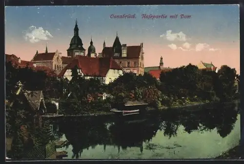 AK Osnabrück, Hasepartie mit Dom