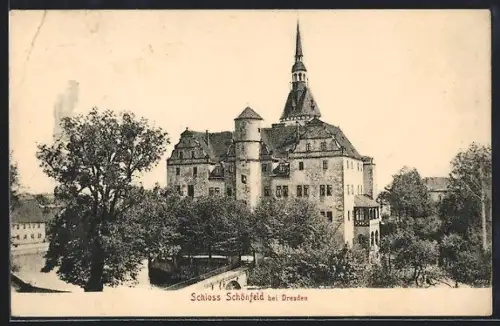 AK Schönfeld bei Dresden, Schloss Schönfeld