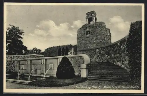 AK Brandenburg /Havel, Marienberg, Bismarckwarte