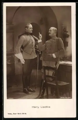 AK Schauspieler Harry Liedtke in Filmszene