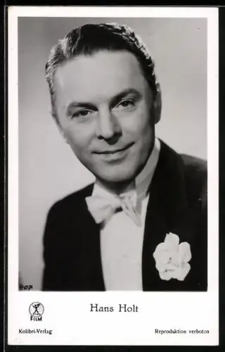 AK Portrait des Schauspielers Hans Holt