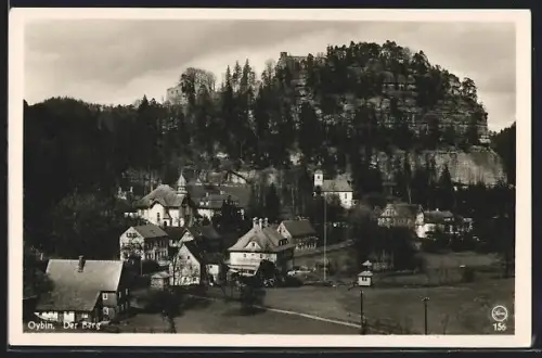 AK Oybin, Der Berg, Ortsansicht