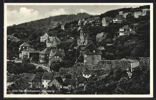 AK Bad Frankenhausen, Weinberg mit Häusern