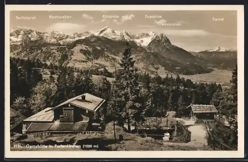 AK Gamshütte mit Umgebung, Berghütte