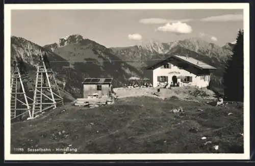 AK Hindelang, Sesselbahn mit Cafe