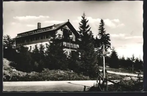 AK Fleckl /Fichtelgebirge, Unterkunftshaus der FGV