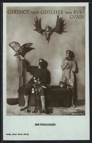 AK Die Nibelungen, Gernot und Giselher von Burgund