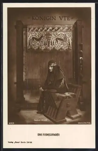 AK Die Nibelungen, Königin Ute in ihrem Gemach