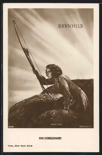 AK Hanna Ralph als Brunhild, Die Nibelungen