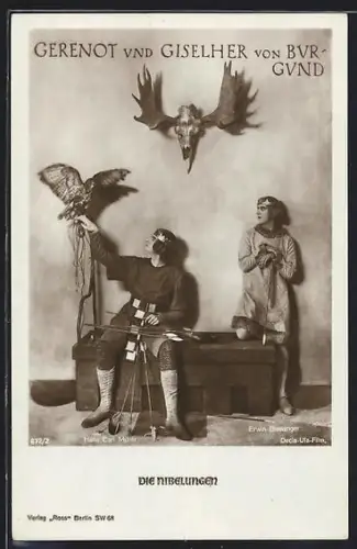 AK Die Nibelungen, Gernot und Giselher von Burgund