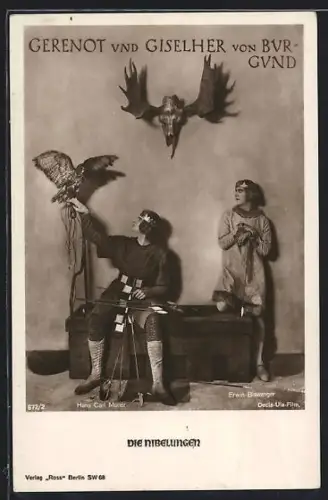 AK Die Nibelungen, Gernot und Giselher von Burgund