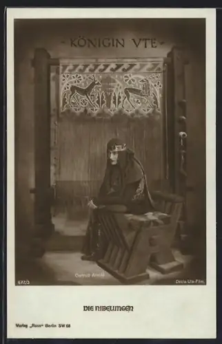 AK Die Nibelungen, Königin Ute in ihrem Gemach