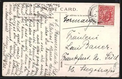 AK Sheffield, Moorhead, Strassenbahn