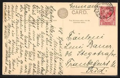 AK Sheffield, Pinstone Street, Strassenbahn