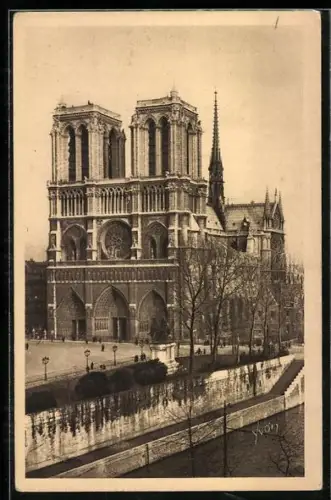 AK Paris, Cathédrale Notre-Dame