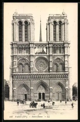 AK Paris, Cathédrale Notre-Dame