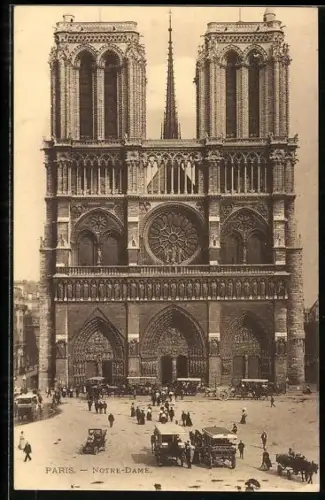 AK Paris, Cathédrale Notre-Dame