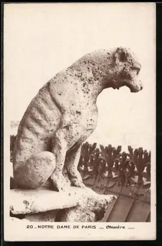 AK Paris, Notre-Dame, Chimère