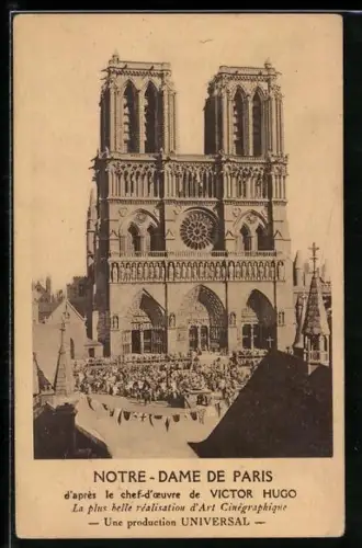 AK Paris, Cathédrale Notre-Dame