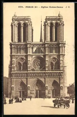 AK Paris, Notre-Dame de Paris Dom