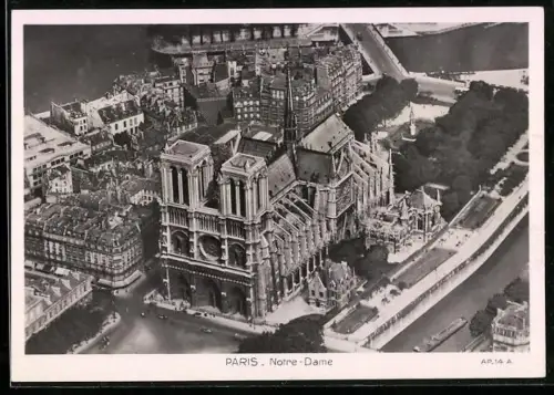 AK Paris, Cathédrale Notre-Dame