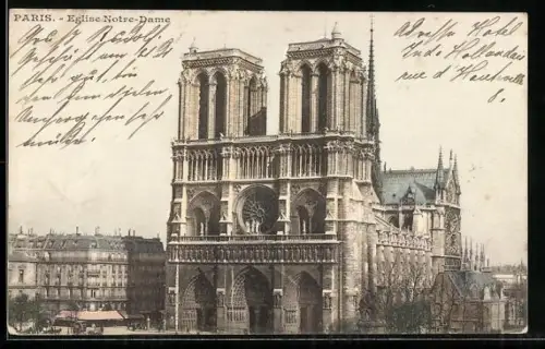 AK Paris, Eglise Notre-Dame