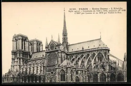 AK Paris, Cathédrale Notre-Dame, L`Abside