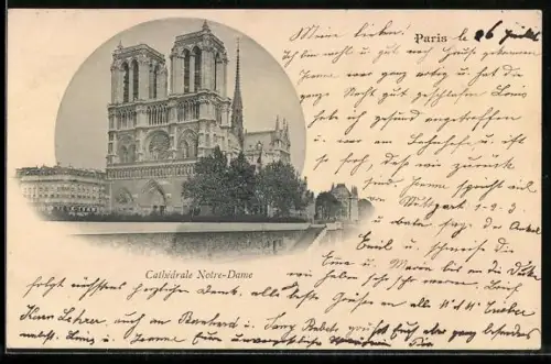 AK Paris, Cathédrale Notre-Dame