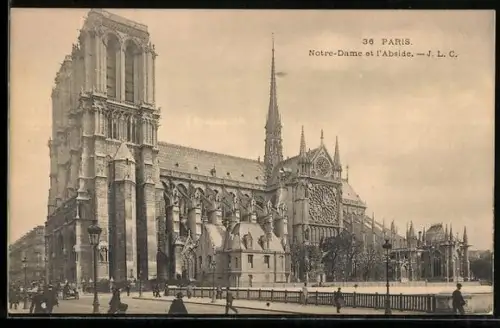 AK Paris, Notre-Dame et l`Abside