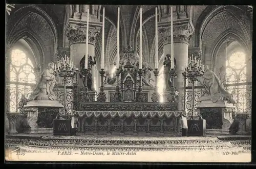 AK Paris, Notre-Dame, le Maître-Autel