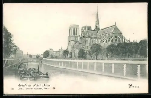 AK Paris, Abside de Notre-Dame