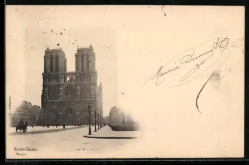 AK Paris, Cathédrale Notre-Dame