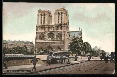 AK Paris, Cathédrale Notre-Dame
