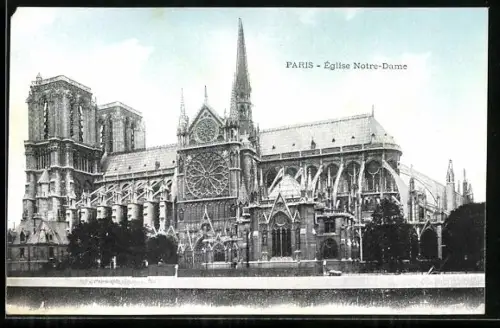 AK Paris, Église Notre-Dame