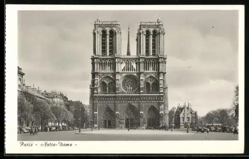 AK Paris, Cathédrale Notre-Dame