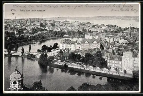 AK Kiel, Blick vom Rathausturm