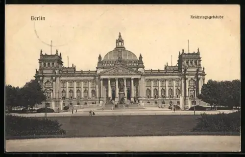 AK Berlin-Tiergarten, Reichstagsgebäude