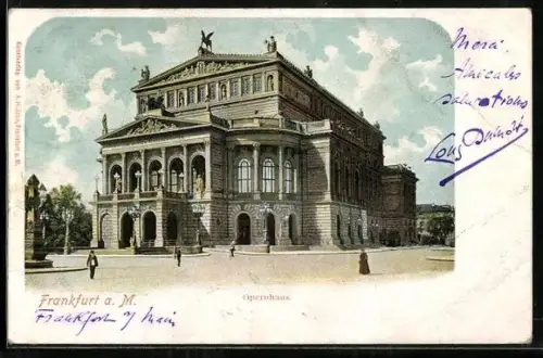 AK Frankfurt a. M., Opernhaus