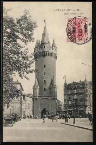 AK Frankfurt a. M., Eschenheimer Turm