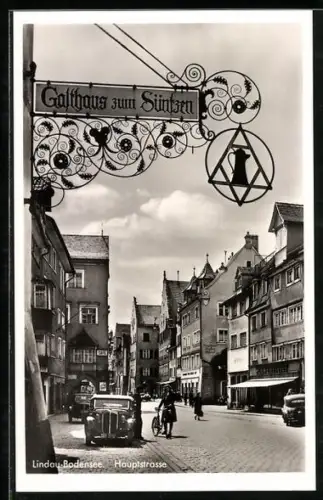 AK Lindau /Bodensee, Hauptstrasse, Gasthaus zum Sünfzen
