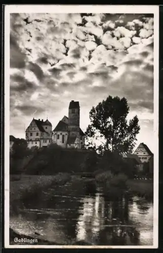 AK Gablingen, Kirche und Ortsansicht