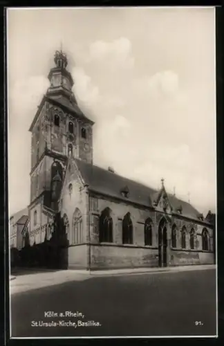 AK Köln a. Rhein, St. Ursula-Kirche, Basilika