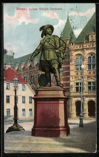 AK Bremen, Gustav Adolph-Denkmal