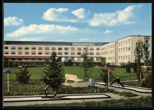 AK Bad Aibling, Sanatorium Wendelstein, Gartenanlage