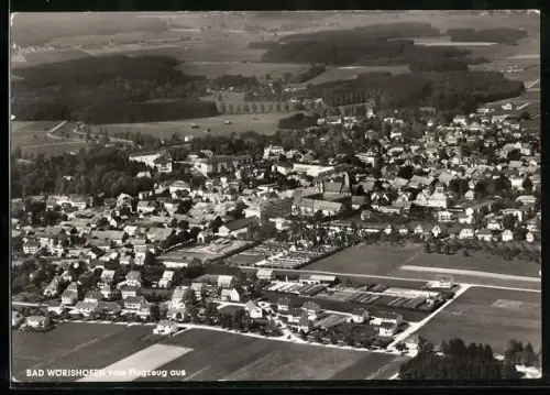 AK Bad Wörishofen, Ansicht vom Flugzeug aus