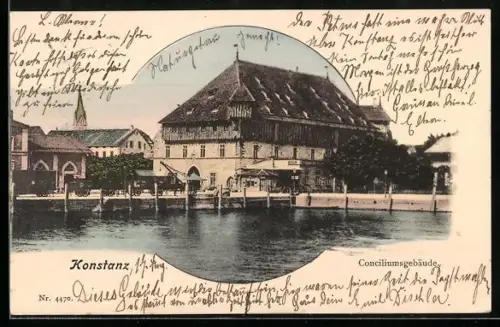 AK Konstanz, Conciliumsgebäude am Wasser