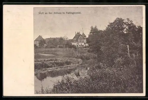 AK Fallingbostel, Villa Niedersachsen, Idyll an der Böhme