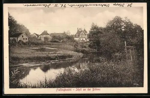 AK Fallingbostel, Partie an der Böhme