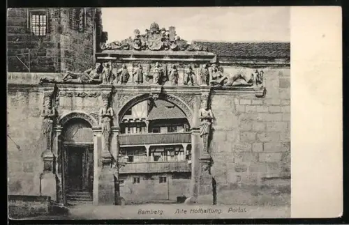 AK Bamberg, Alte Hofhaltung, Portal