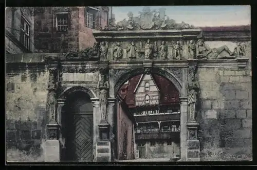 AK Bamberg, Eingangs-Portal zur alten Hofhaltung